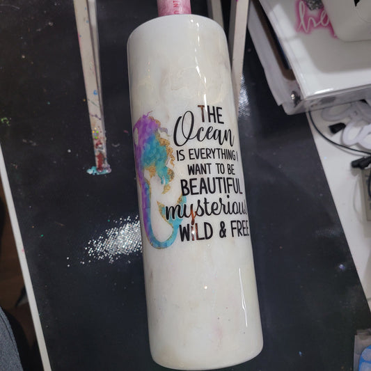 30oz. Marble Tumbler
